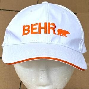 White BEHR Men's Hat